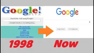 Evolution of Google Homepage - From 1998 to Now