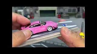 TARMAC WORKS x HOBBY 64 x TOYO TIRES Porsche RWB 997 Pink 1:64 scale Diecast
