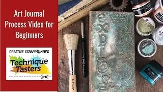Art Journaling Process Video for Beginners - Technique Tasters 