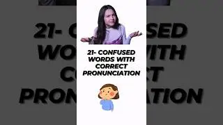 21 Confused 🤔words with Correct pronunciation #english #learnenglish #vocabulary #ielts #esl #shorts