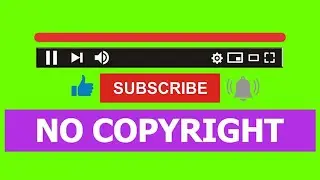 Subscribe green screen with sound no copyright