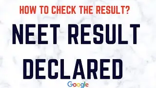 How to Check NEET 2021 Result? NEET 2021 Result Declared | 