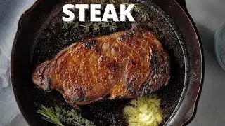 Cast Iron New York Strip Steak😍