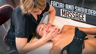 RELAXING ASMR FACIAL MASSAGE FOR BEAUTIFUL GIRL