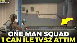 1 CANLA 1VS2 ATTIM 😲 [ONE MAN SQUAD] PUBG MOBİLE LİTE