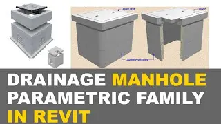Drainage - Manhole Parametric Family Modeling [Concrete] - In Revit
