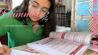 Summer study vlog ✨| making notes 📝 | intense crashouts and confusion (pls get us to a100 Subs )✌️😭