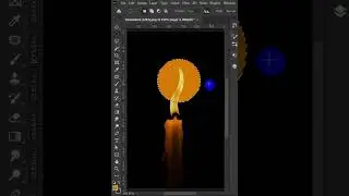 Create a candle in Photoshop #photoshop #tutorial #shorts