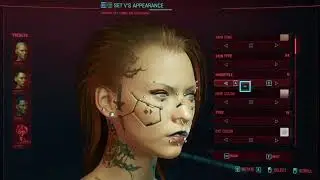 Cyberpunk 2077 - custom created female character (my Nomad character)