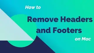 How to Remove Headers and Footers on Mac | PDFelement 7