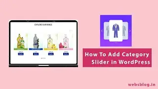 How to add category slider in WordPress | In Hindi