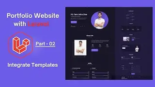 Build a Portfolio Website with Laravel 12 (Beginner Friendly!) | Integrate Templates