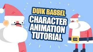 Santa Character RIG+ANIMATION with DUIK BASSEL in AFTER EFFECTS TUTORIALS  