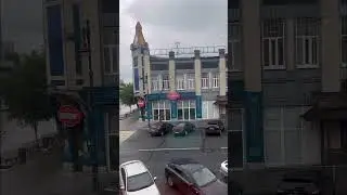 А дождь на окнах рисует | Оренбург 25.06.2023 год | Центр города из окна