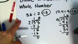Divide a Decimal by a Whole Number