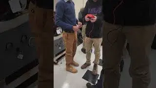 NE Tech Term 1 students testing starter circuits
