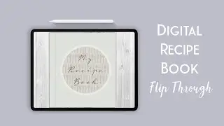 Digital Recipe Book Flip Through || Digital Planner || Meal Planner