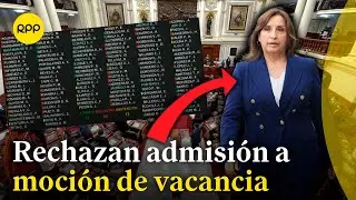 Se rechazó admisión a moción de vacancia contra la presidenta Dina Boluarte por el caso 'Rolex'