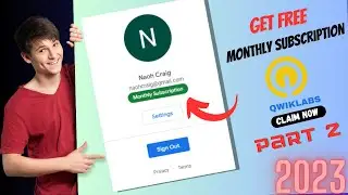 Monthly Subscription for Qwiklabs | Claim Now  | Qwiklabs free monthly subscription 2023 | Part 2