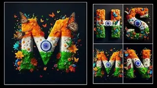 15 August Name Letter Ai Photo Editing | Independence Day Ai Photo Editing | 15 August Photo Editing