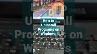 How to uninstall programs on windows 7 #pcshortsandMCQ #computerlearning #shorts #computerlearn