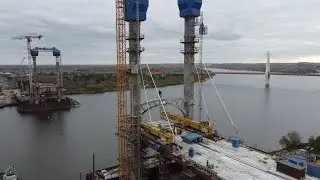 Строительство трассы М-12 [4 этап] мост через Оку - -08.10.2022- -