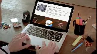 Laptop Screen Mockup - Man | T Phillips Video Agency