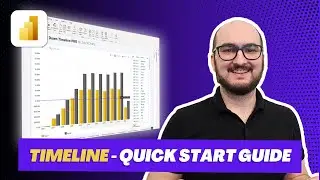 SETUP Power BI Timeline visual | Drill Down Timeline PRO | Power BI tutorial