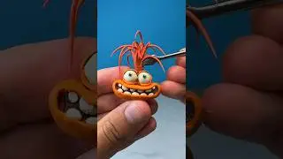 ➤How to make ANXIETY with POLYMER CLAY •INSIDE OUT 2 #anxiety #insideout #insideout2 #polymerclay