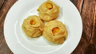 манты с тыквой и картошкой.Вкуснее мяса！