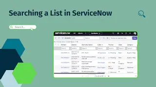 Searching a List in ServiceNow