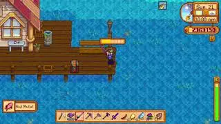 Catching an Octopus in Stardew Valley