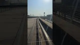 train ride at Dubai Airport - going go baggage claim area