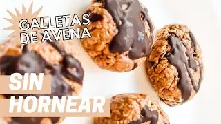 Son muy fáciles: Galletas de avena sin hornear bañadas en chocolate - Postre para el verano