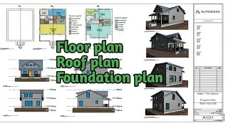 Revit Tutorial: Designing Floor plan | Roof and foundation