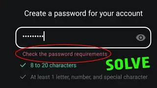 check the password requirements kinemaster || kinemaster password problem