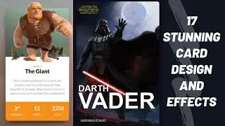 Top 17 Stunning Card Design And Effects Using CSS | HTML