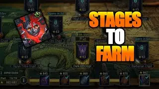 WHICH STAGES TO FARM IN THE FACTION CRYPTS?? | Raid: Shadow Legends