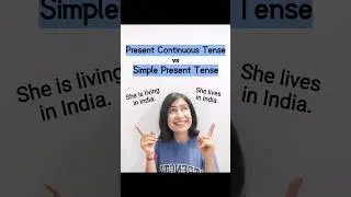 Present continuous vs Simple present tense #learnenglish #shorts #presenttense #englishgrammar