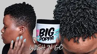 One Product Wash n' Go ft. The Doux Big Poppa Gel | 4C Natural Hair Tutorial