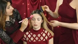 ❤️ Want to be in the Middle? ASMR Hair Brushing, Face Brushing, Pampering