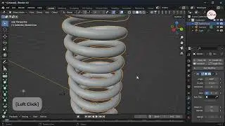 How to make spring in blender #spring #blender