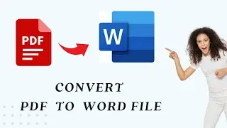 How to Convert PDF to word EASILY | How to Convert PDF to Word in Windows 11 FREE