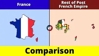 France vs Rest of Post French Empire | Rest of Post French Empire vs France | Comparison | Data Duck