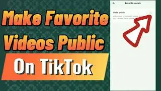 How to Make Favorite Vidoes Public on Tik Tok (2024)