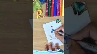 How to draw a boat ⛵️ using geometrical shapes / rashi aggrawal