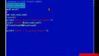 Find Largest number in c programming language