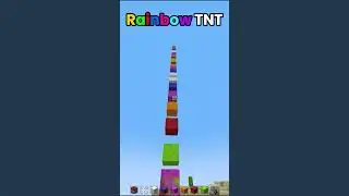 Minecraft Rainbow TNT🌈 (はいよろこんで) #minecraft #shorts