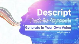 Descript generates Speech from a Script using Your Own Voice #tts