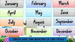 Months of the Year Song. January, February Song